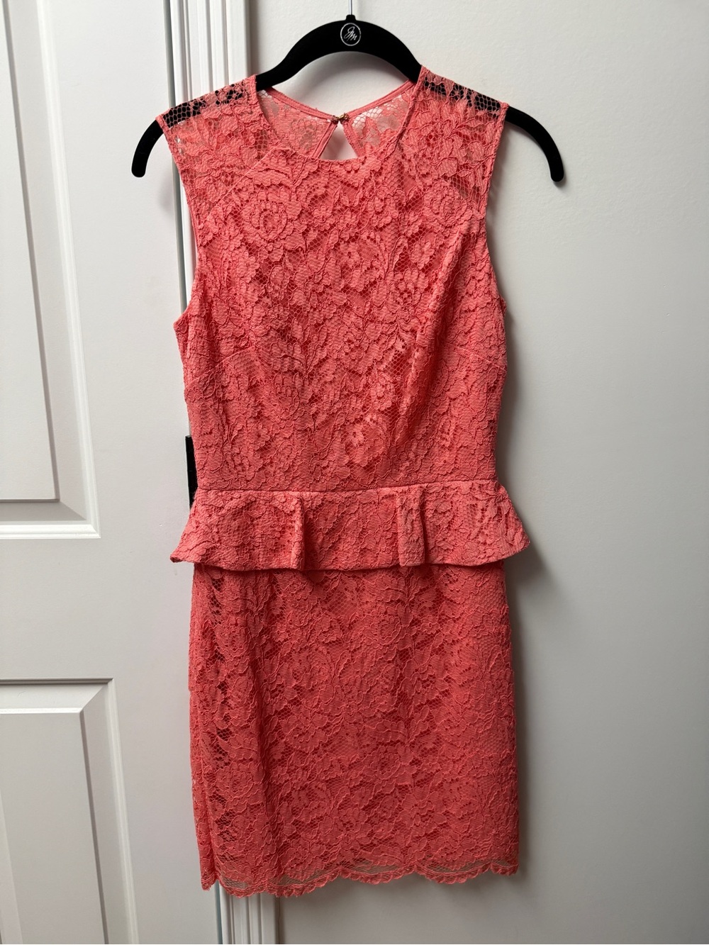 Cynthia Steffe Lace Peplum Cocktail Dress